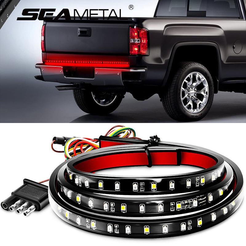 12V 24V Car LED Tailgate Strip Light Bar Driving Brake Turn Signal Lamp for Pickup SUV Jeep 120cm/150cm