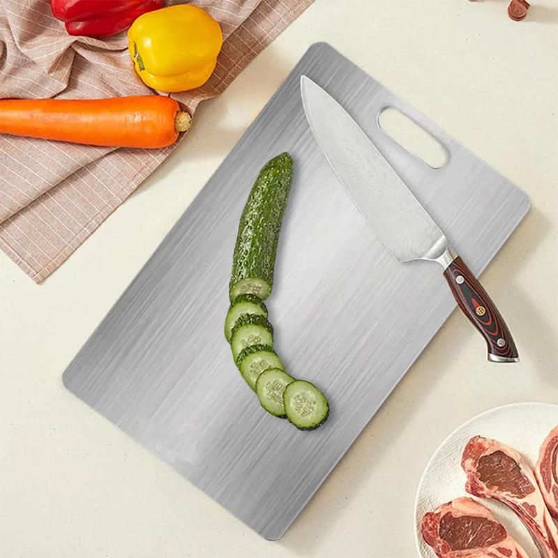 Разделочные доски из нержавеющей стали для кухни, пищевые, утолщенные, двусторонние