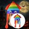 Rainbow Shaped Hat Novelty Decorative Cosplay for Stage Performance Show