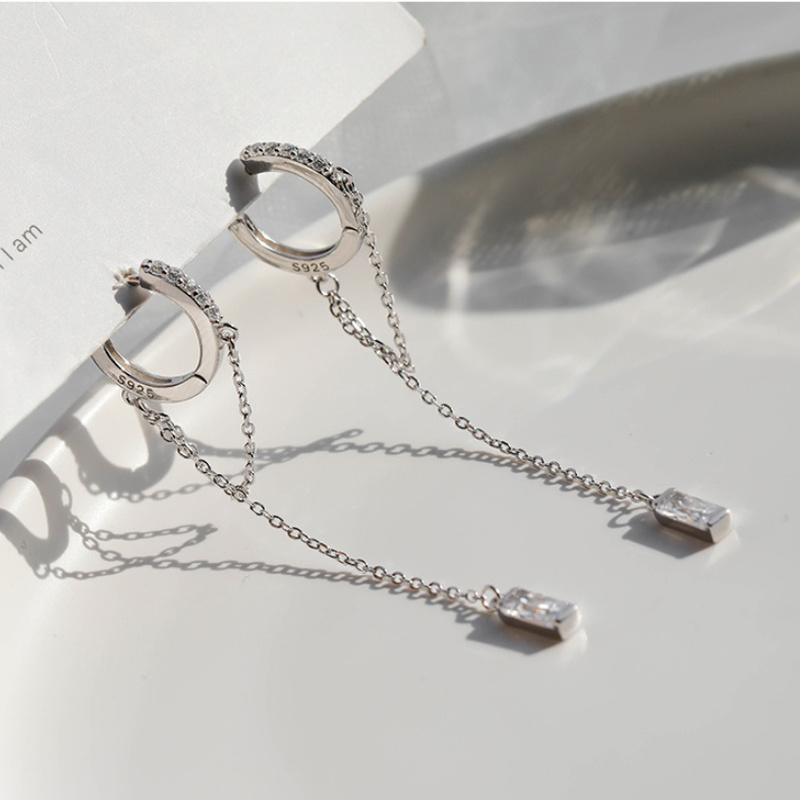 Women's Earrings Tassel Long Earrings Diamond Tassel Earrings Jewelry