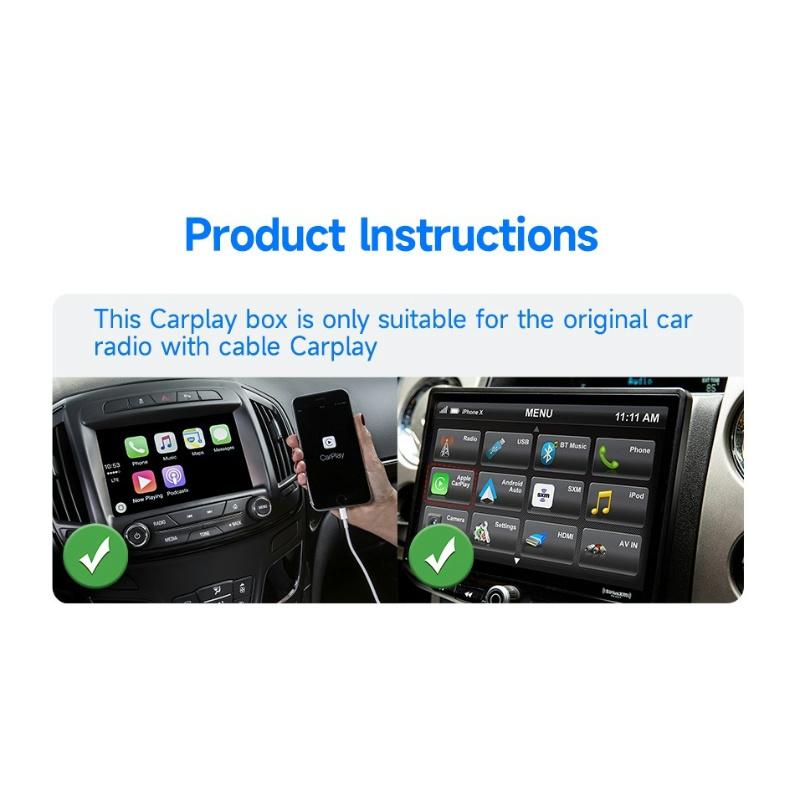 2 In1 Wireless CarPlay Android Auto Wireless Adapter Smart Mini AI Box WiFi Fast Connect for Toyota Nissan Ford Chevrolet Suzuki Plug and Play