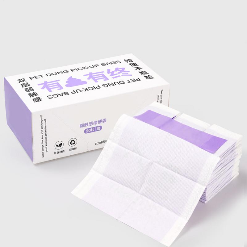Пакеты для какашек для собак Пакеты для какашек 50 штук Устойчивые к запаху Толстый держатель для мусора Переноска для прогулок Кемпинг На открытом воздухе Квартира
