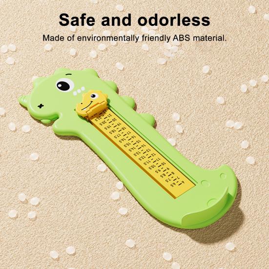 Cartoon Dinosaur Foot Measuring Device Kids Foot Length Measurement Gauge Infant Boys Girls Accurate Shoe Sizer Ruler Feet Measurer Tools