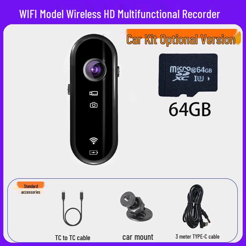 Экшн-камера для большого пальца для велоспорта и альпинизма - HD 1080p сверхширокоугольная