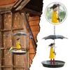 Bird Feeder Metal Bracelet Girl And Umbrella Bird Feeder Metal Handicraft Garden Decoration Pendant
