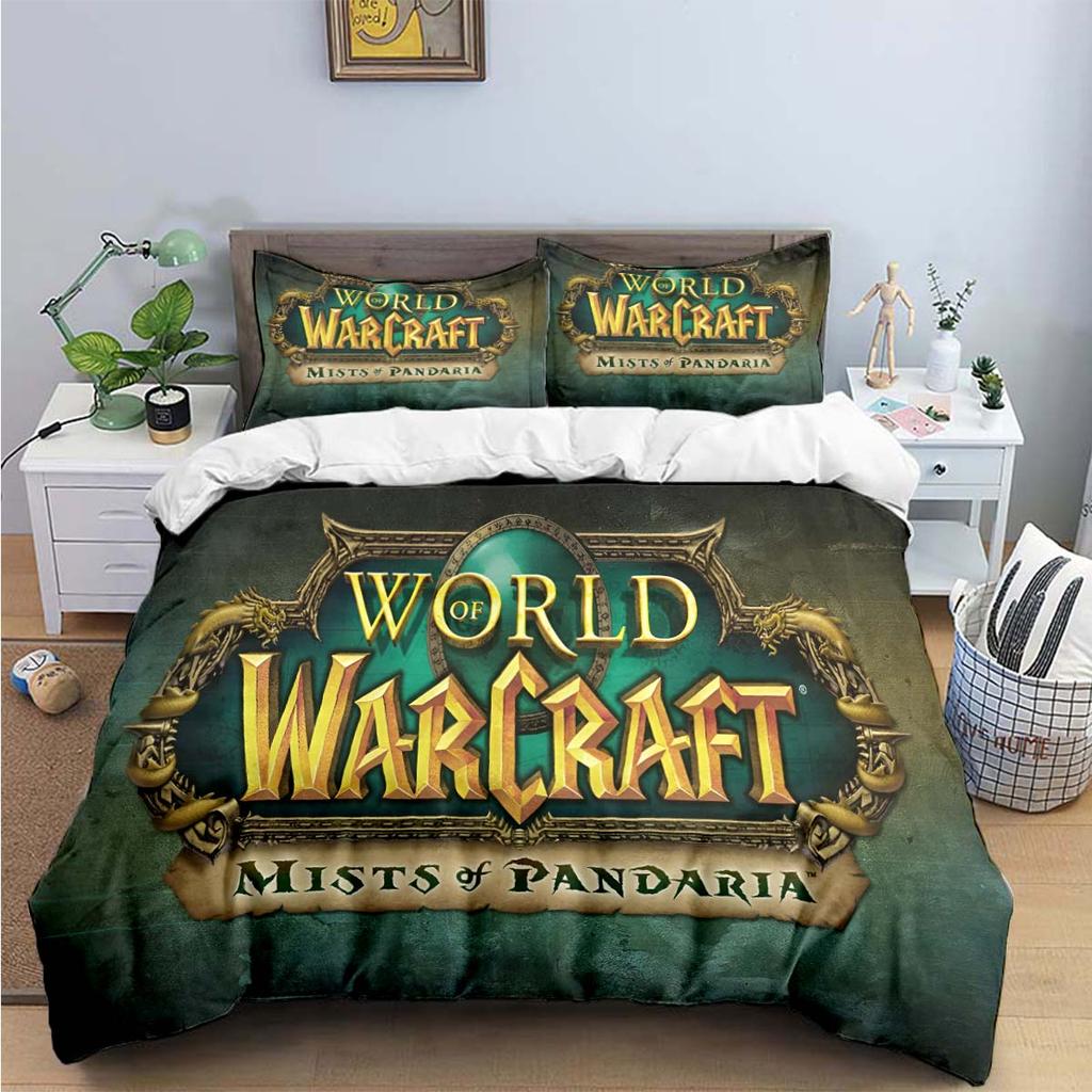 Горячая Мода 3D Игра W-Warcraft Печать Комплекты Постельного Белья Набор Постельных Принадлежностей Пододеяльник Комплект Покрывала Постельное Белье Роскошный Подарок