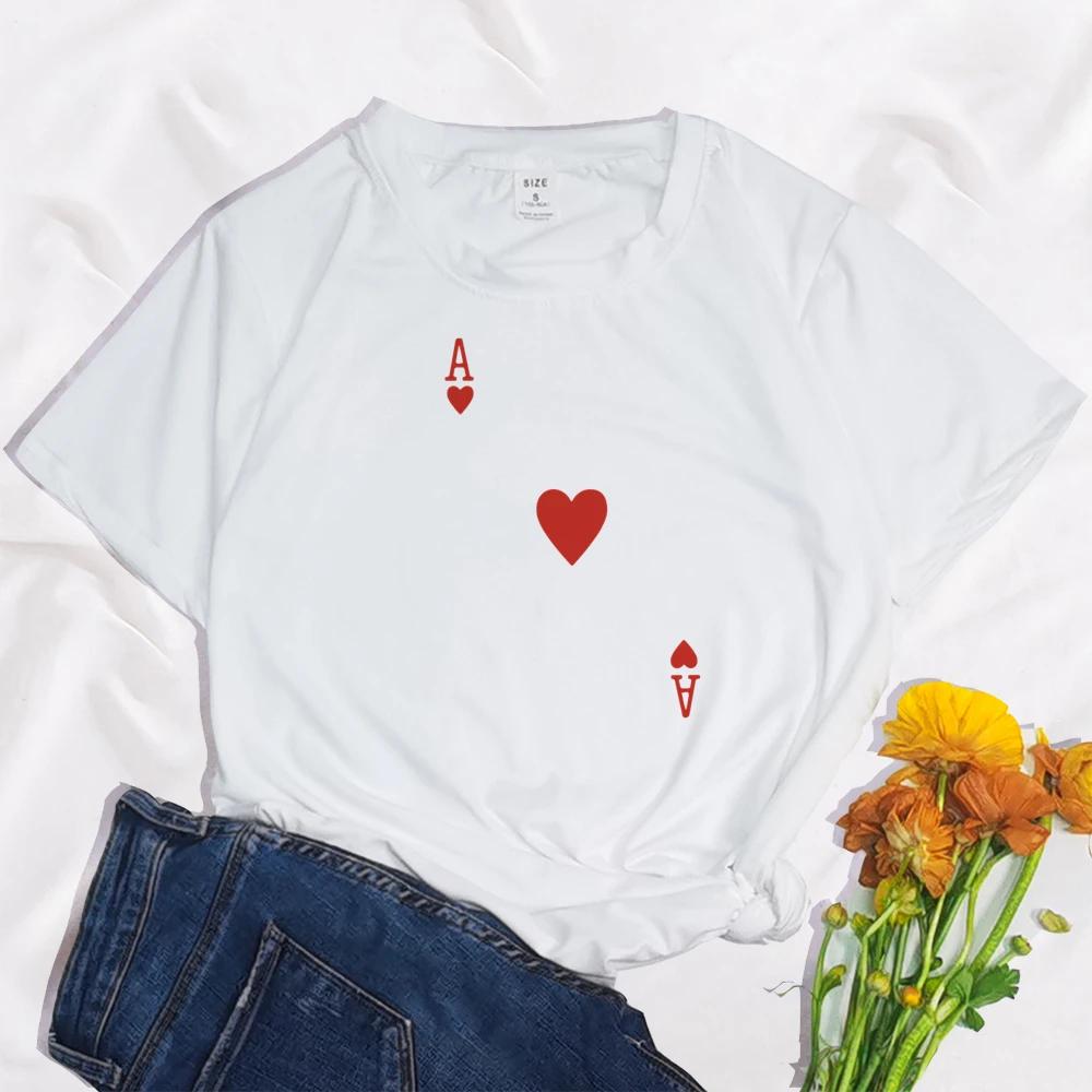 Heart Bridge Deck of Cards Group Costume TShirts Poker Outfit Cards WomenMen Matching Playing Cards for Casino Party Costume