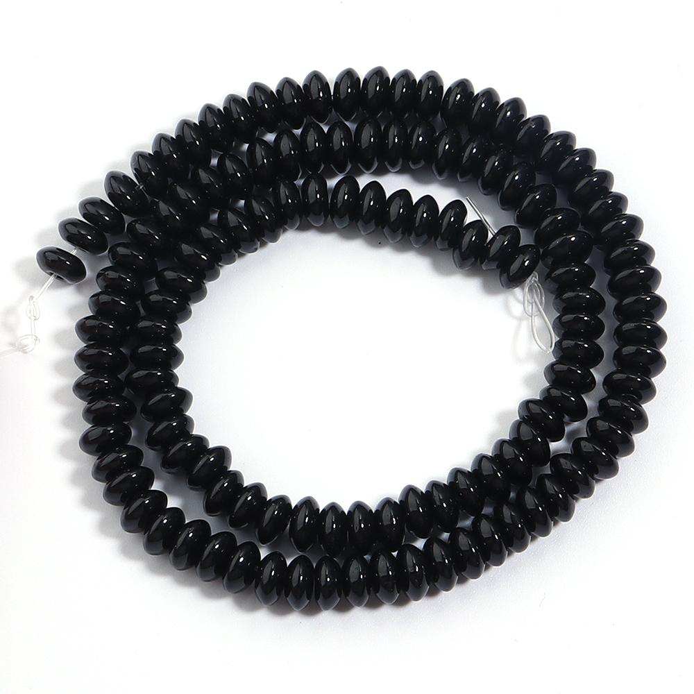 3x6mm Natural Stone Beads Agate Tiger Eye Malachite Rose Quartz Loose Flat Abacus Beads For Jewelry Making DIY Bracelet Necklace