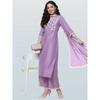 Party Wear Top Tunic Embellished Kurta, Trouser/Pant & Dupatta Set Kurti Dress 2363