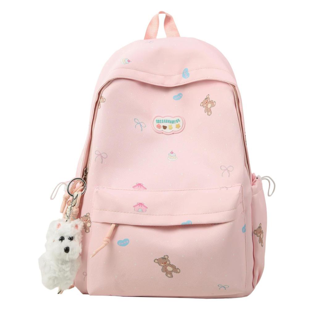 Sweet Girl Double Shoulder Backpack for Students - Cute, Large Capacity, Niche Design