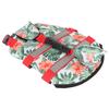 Dog Life Jacket Hawaiian Style Reflective Stripe Loop and Hook Design Superior Buoyancy Pet Life
