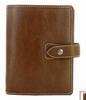 Filofax System Organizer Made of Genuine Leather Malden Small 6 Size Ocher filoFax (Mini Hole) Color [Used]