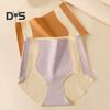 Women Underpants High Waist Tummy Control Seamless Compression But Lift Slimming Great Elasticity Color Matching Anti-septic Lady Briefs Panties