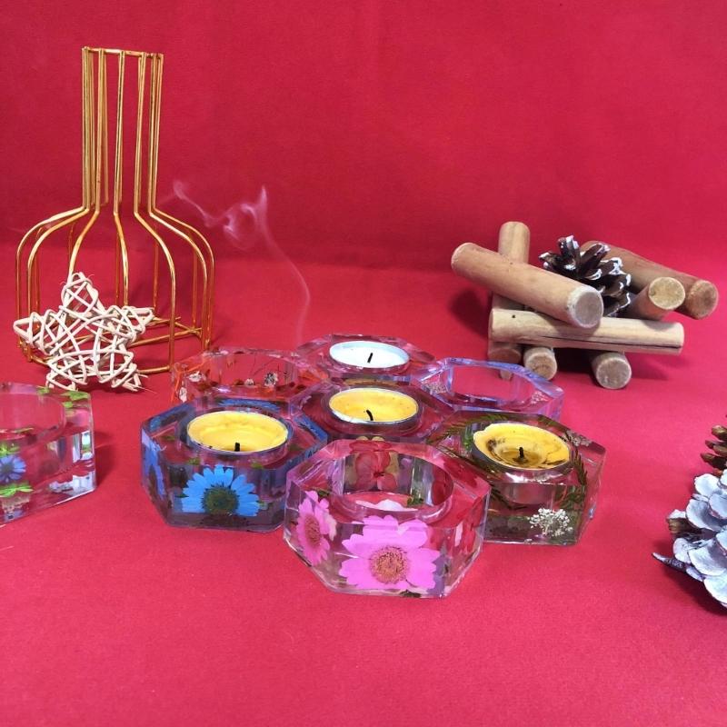 Винтажный шестиугольный подсвечник, силиконовая форма, стильный и прочный подсвечник, полимерные формы, идеально подходящие для поделок ручной работы