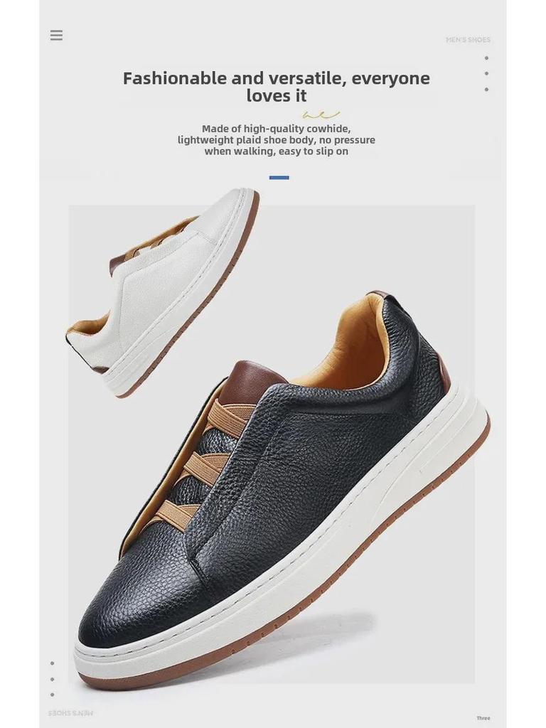 Мужские кожаные туфли без шнурков — тренд осени 2024 года: Мягкая подошва, натуральная кожа, повседневный и деловой стиль