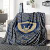 Pumas UNAM Print Flannel Blanket High Quality Warm Comfortable Cover for All Seasons Perfect for Gifts Home Decor