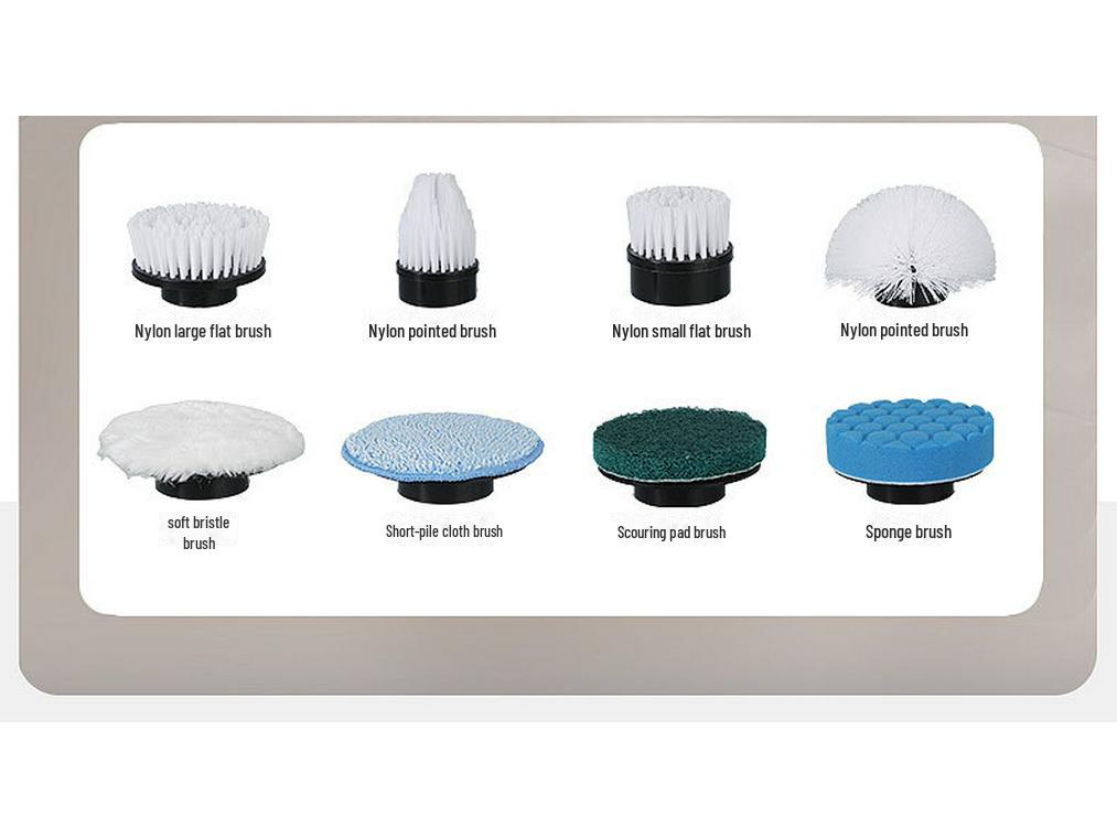 Беспроводная электрическая щетка двойного назначения для чистки дома, автомобиля, кухни и ванной комнаты