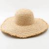 Big Brim Rough Edge Raffia Spot Straw Hat Seaside Beach Hat Vacation Sun Hat Women's Sun Protection Visor Hat