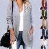 Women's Long Sleeve Soft Knit Sweater Open Front Loose Cardigan Casual Pocket Outerwear