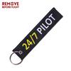Remove Before Flight 3pcs/lot 24/7 Pilot Keychain Jewelry Aviation Lovers Gifts Keyrings