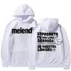 Худи с принтом букв из альбома и тура рэпера Melendi