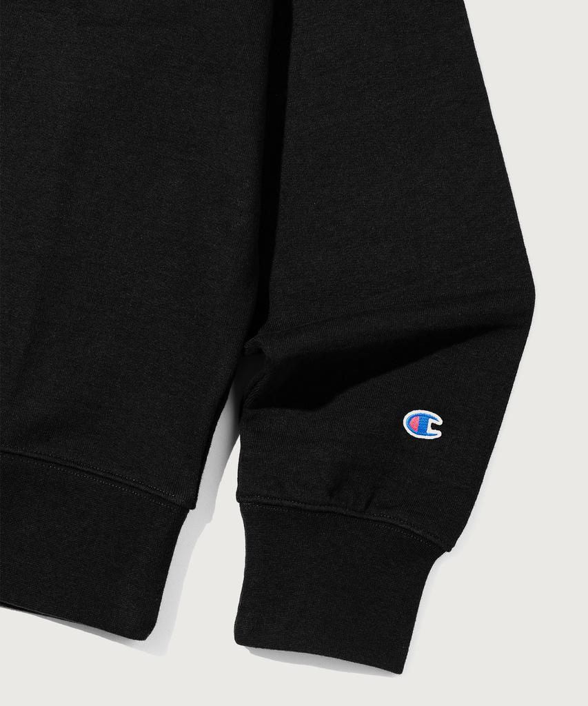 Champion Логотип Heritage Свободный крой Молния до середины Черный