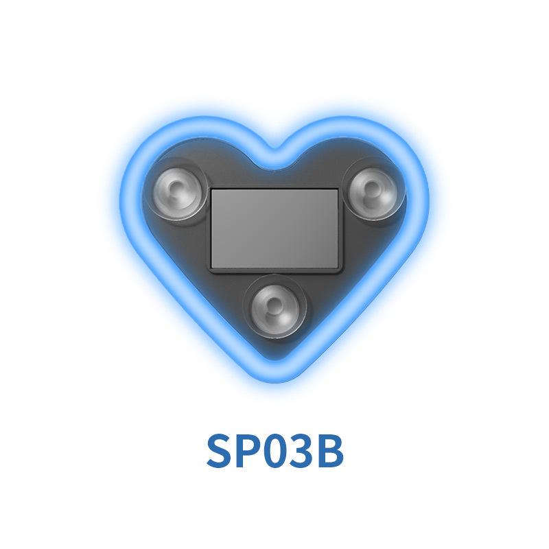 Автомобильный солнечный салонный неоновый светильник в форме сердца, атмосферный светильник, украшение, светодиодный светящийся в форме сердца атмосферный светильник на окно автомобиля