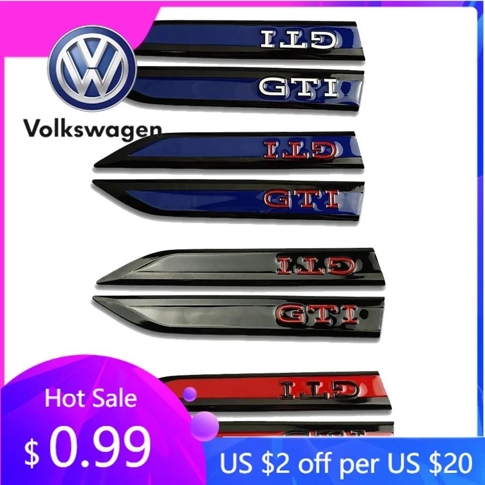 WGLRK1 2026 Hot For Volkswagen VW For Volkswagen VW GTI Golf 2 3 4 5 6 7 MK2 MK3 MK4 MK5 MK6 MK7 MK8 2Pcs Metal Car Side Fender Bumper