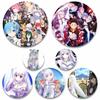 58 мм Re Zero Starting Life In Another World акриловая булавка на лацкан аниме эпоксидная булавка ручной работы милые мультяшные броши Декор одежды фанаты подарки