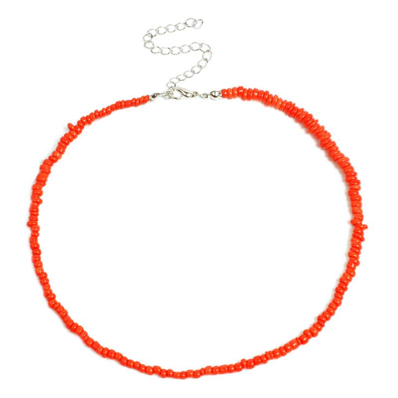 Богемные радужные бусины ручной работы, колье-колье, ожерелье ярких цветов, женские ювелирные изделия