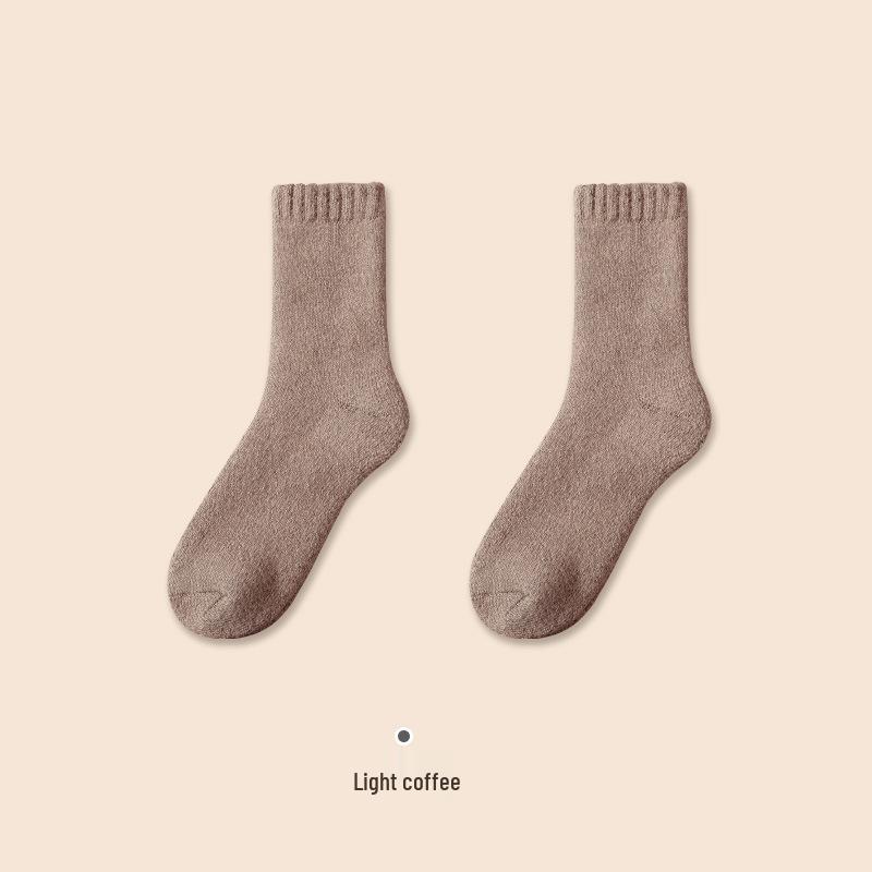 Очень толстые флисовые шерстяные носки для мужчин и женщин - Теплые зимние носки до середины икры