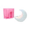 Moon Silicone Candle Holder Molds for Epoxy Resin Tealight Holder Silicone Tealight Stand Molds for Home Decoration