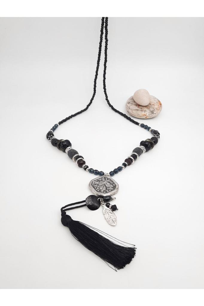 Подарок на день рождения, этническое подлинное хиппи, богемное модное ювелирное ожерелье ручной работы