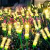 Warm Light Solar Garden Lights Waterproof Design Solar Reed Lights  Yard Pathway
