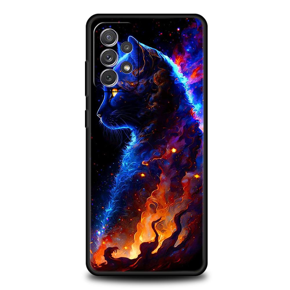 CARTOON CAT Phone Case for Samsung Galaxy A15 A14 A25 A54 A34 A51 A71 A72 A73 A32 A52 A52S A11 A21S A31 A41 5G Soft Shell Capas