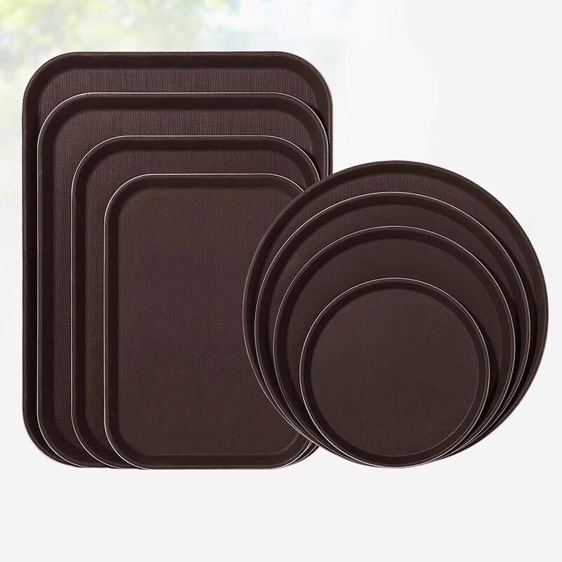 AVADEN Plastic Round Serving Tray