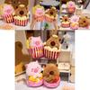Joyful Capybara Plush Toy Ultra Soft Cuddly Animal For Couples And Snack Lovers In Adorable Designs