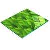 Glass Kitchen Serving Board with Green Leaves Graphic 60x52 Cm