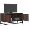VidaXL TV Cabinet Brown Oak 80x34.5x40 Cm Engineered Wood and Metal, TV Stand, Hi-fi Cabinet, Entertainment Center, 848828