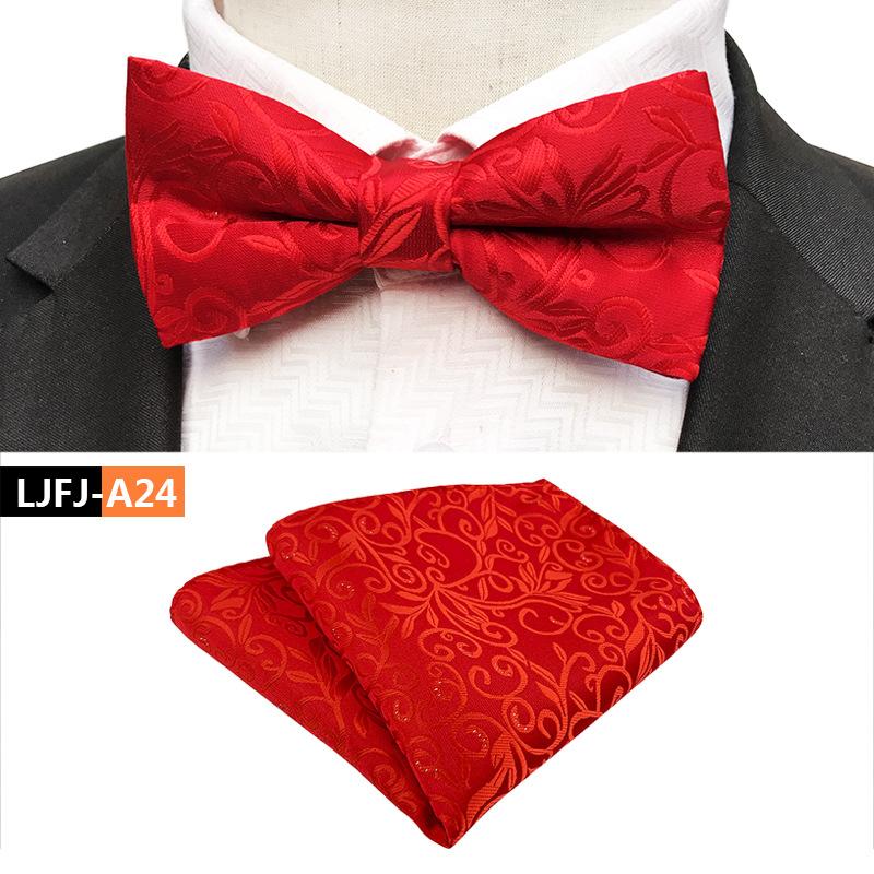 Модный трендовый галстук-бабочка плюс набор полотенец для кармана, свадебный галстук-бабочка для жениха и шафера
