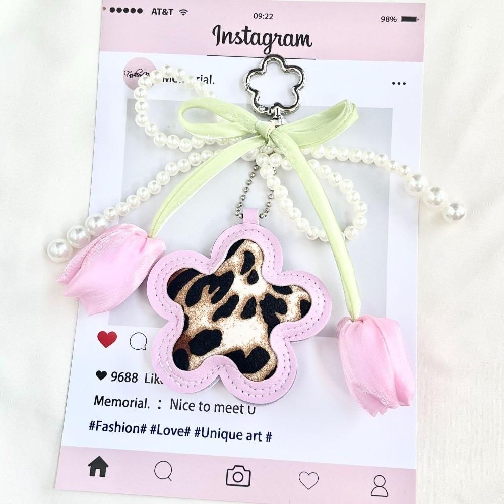 Leopard Print Bag Pendant Braided Rope Braided Rope Keychain Backpack Pendant For Handbag Decor