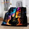 Классический череп электрогитара музыкальные инструменты одеяло, мягкий плед одеяло для дома спальня кровать диван пикник чехол для детей подарок