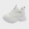 2024 Spring Women's Korean-Style Dad Sneakers: Round Toe, Chunky Sole, Casual Lace-Up