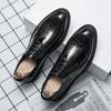 Fashion Italian Brand Men's Brogue Shoes Elegant White Luxury Men's Banquet Dress Shoes Breathable Pointed Leather Casual Shoes