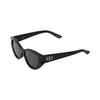 Dior Letter Logo Cat Eye Sunglasses Unisex sunglasses Black DIORGLOW-B1F