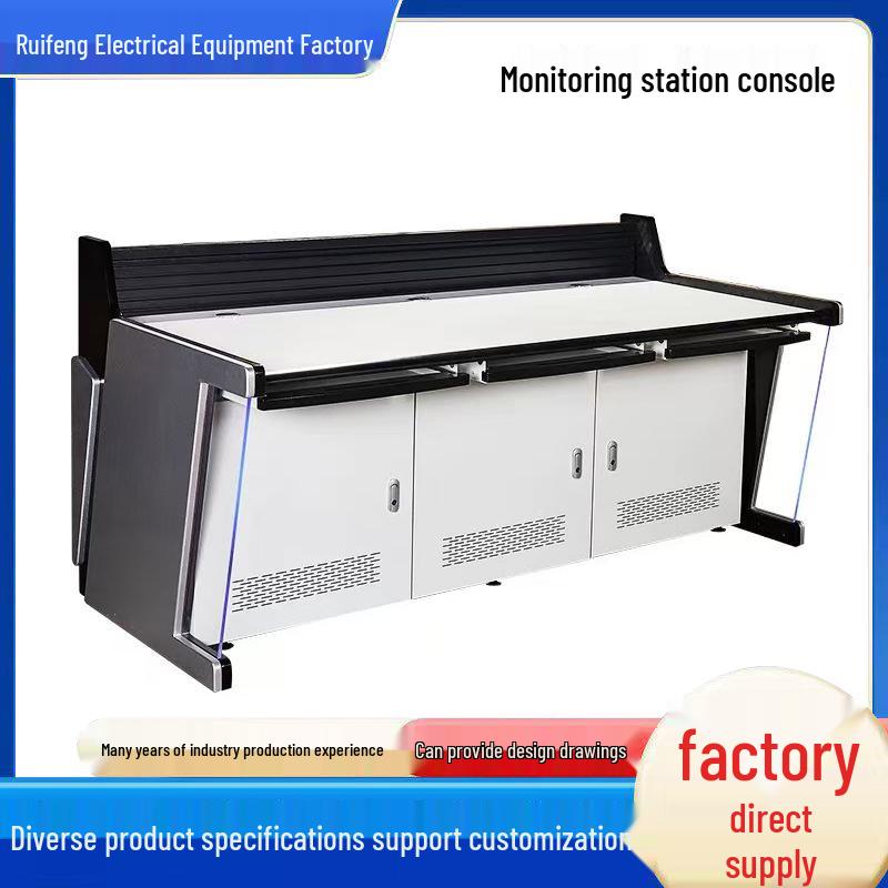 Ergonomic Fan-shaped Monitor Stand & Command Center Workbench