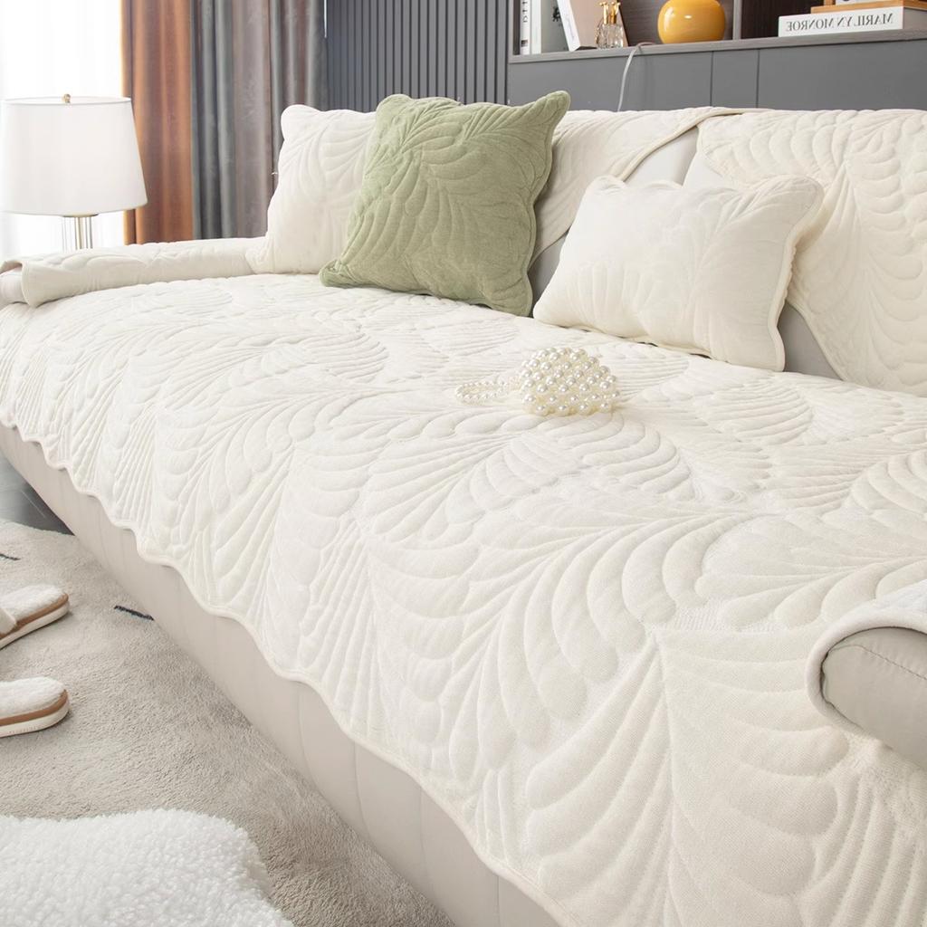 Подушка для дивана из синели, универсальная простая современная нескользящая подушка на четыре сезона, новая ткань для дивана с банановым листом, полотенце