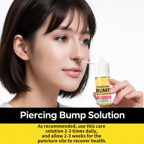 Soothing Piercing Aftercare Oil Keloid Bump Treatment with Jojoba And Tea Tree Oil Scar Reduction Healing Oil for Ear Nose Belly Button Piercings