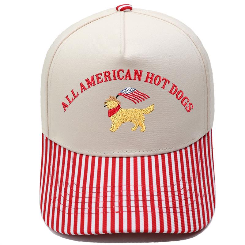ALL MAERICAN DOGS Truck driver hat dog embroidery color matching baseball cap men's and women's casual hat