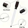 A set of 50 dry erase markers with rubber caps, fine pointed whiteboard markers, lightweight plastic material, suitable for use